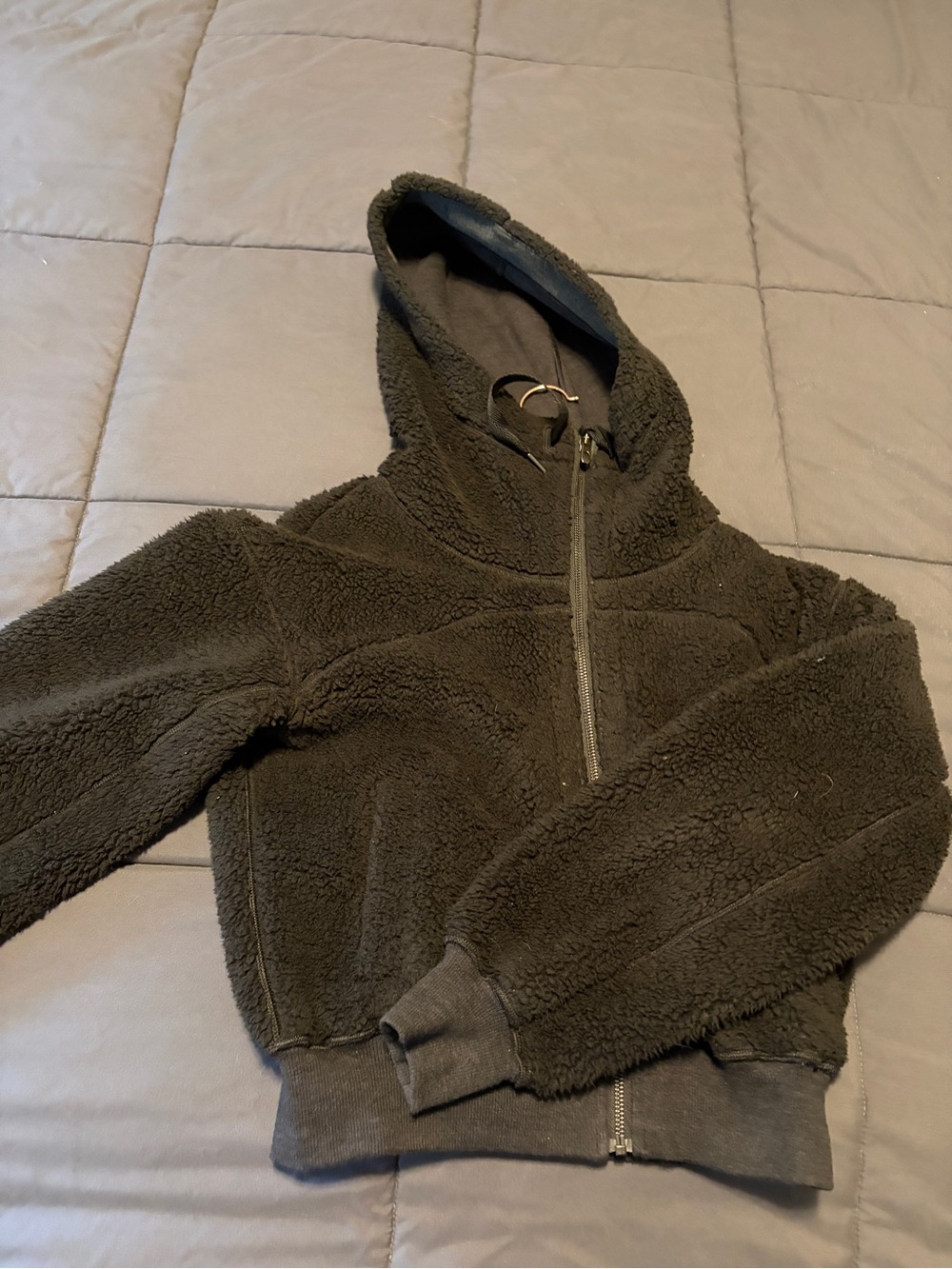lululemon athletica black fleece Teddy Zip Hoodie